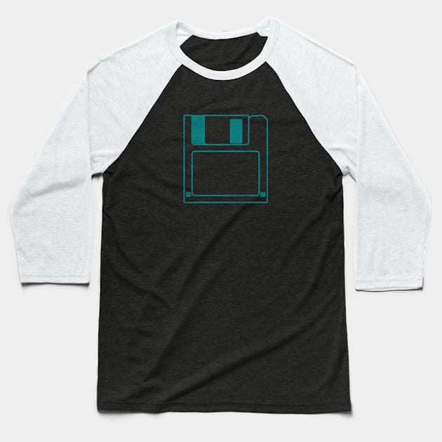 FLOPPY DISK 3.5 Baseball T-Shirt by KIMIDIGI